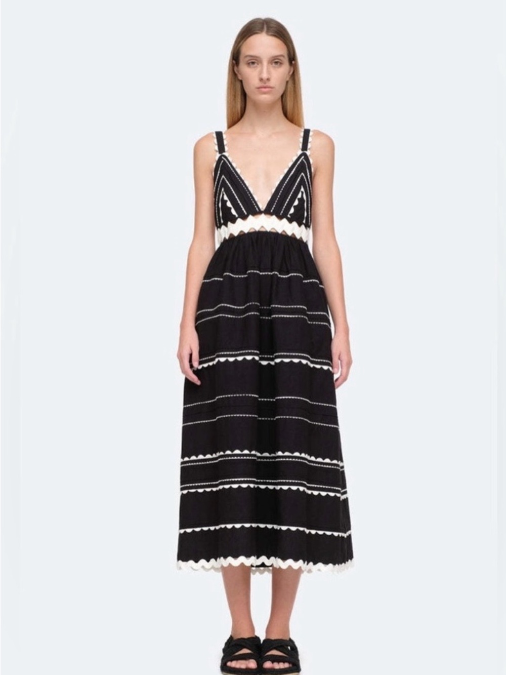 Ryleigh ric rac slvess dress